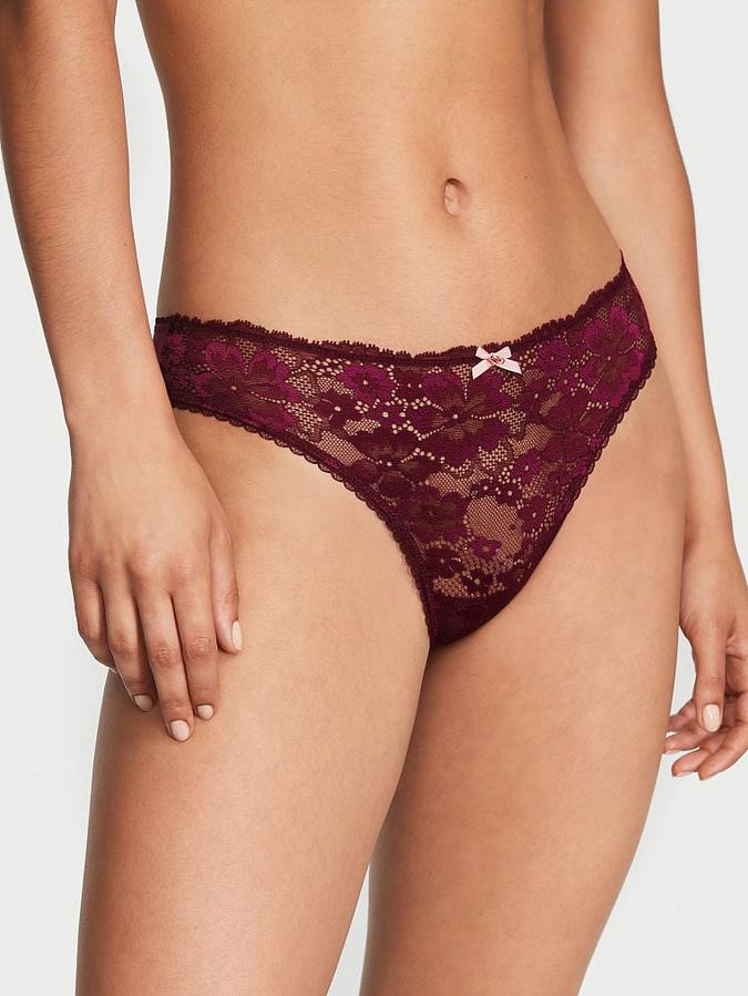 Victoria's Secret Lace-Front Thong Panty