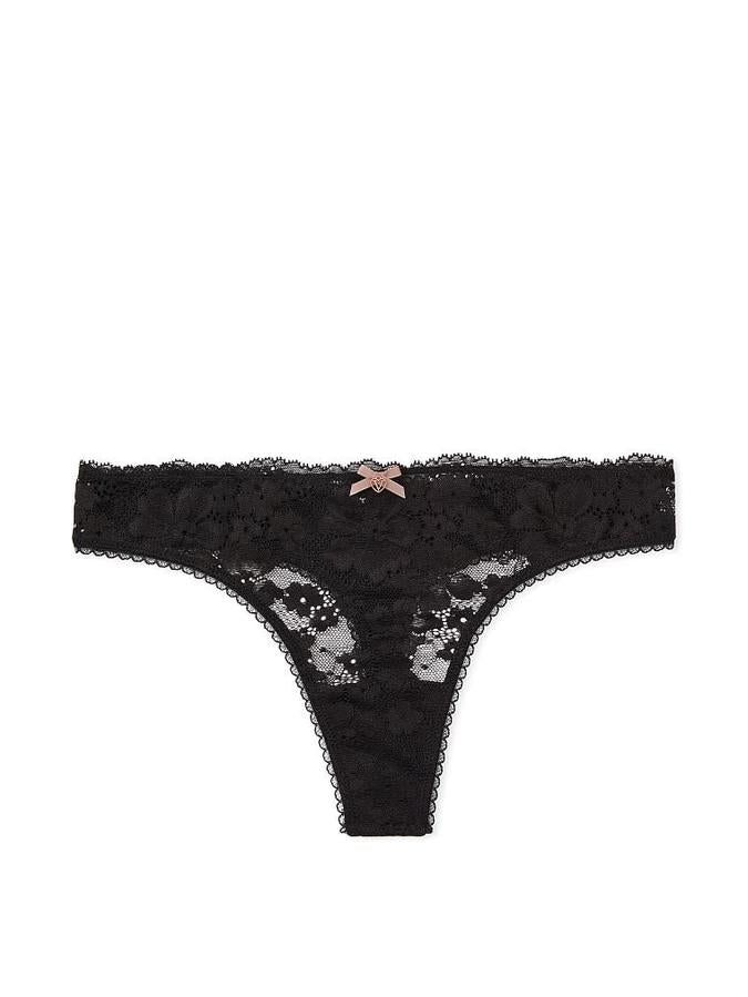Victoria's Secret Lace-Front Thong Panty - Image 2