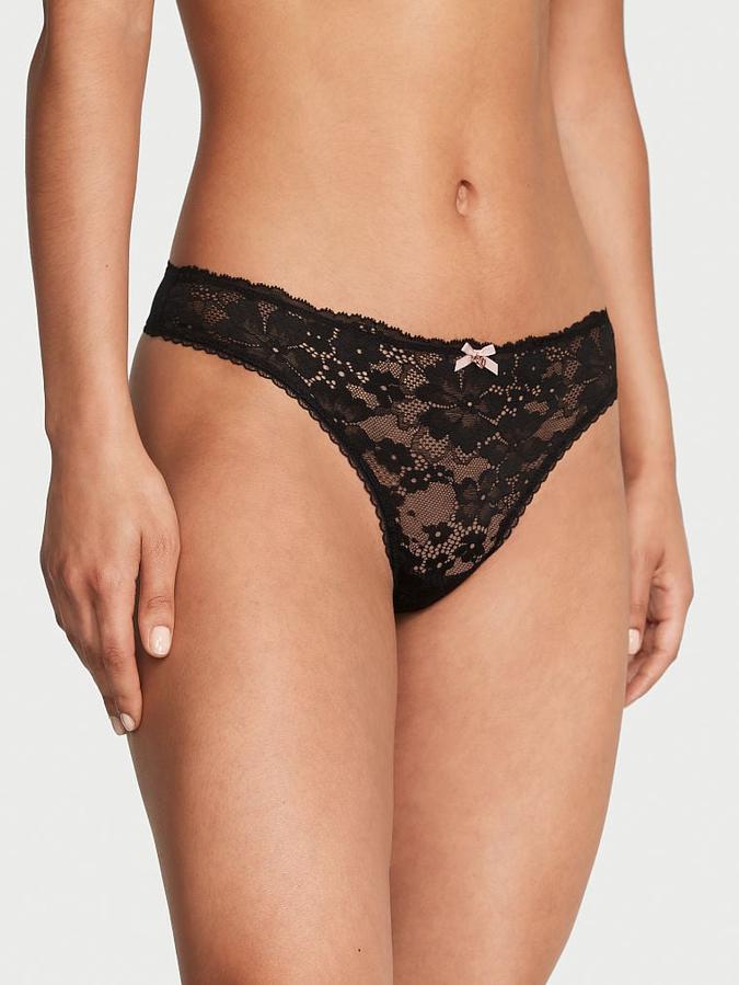 Victoria's Secret Lace-Front Thong Panty