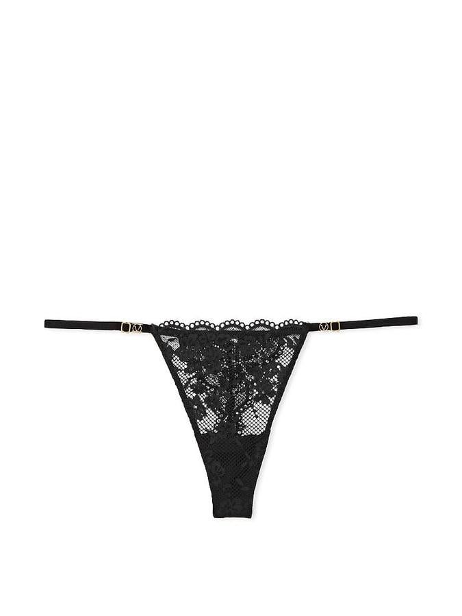 Victoria's Secret Adjustable String Lace Thong Panty - Image 2
