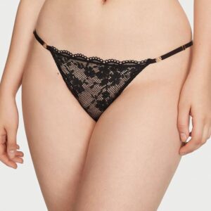Victoria's Secret Adjustable String Lace Thong Panty
