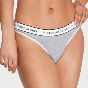 Victoria's Secret Logo Cotton Thong Panty
