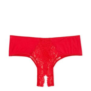 Victoria's Secret Crotchless Lace-Trim Cheeky Panty
