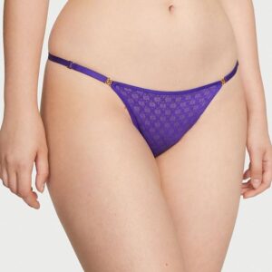 Victoria's Secret Icon by Victoria's Secret Lace Adjustable String Thong Panty