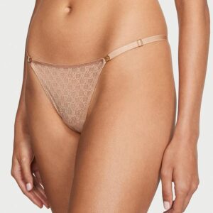Victoria's Secret Icon by Victoria's Secret Lace Adjustable String Thong Panty