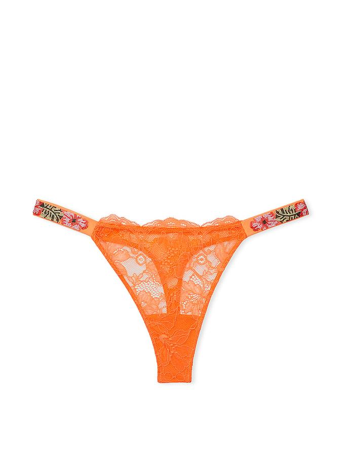 Victoria's Secret Shine Strap Lace Thong Panty - Image 2