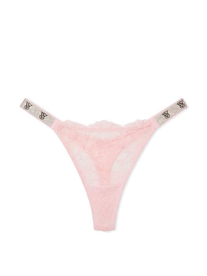 Victoria's Secret Shine Strap Lace Thong Panty - Image 2