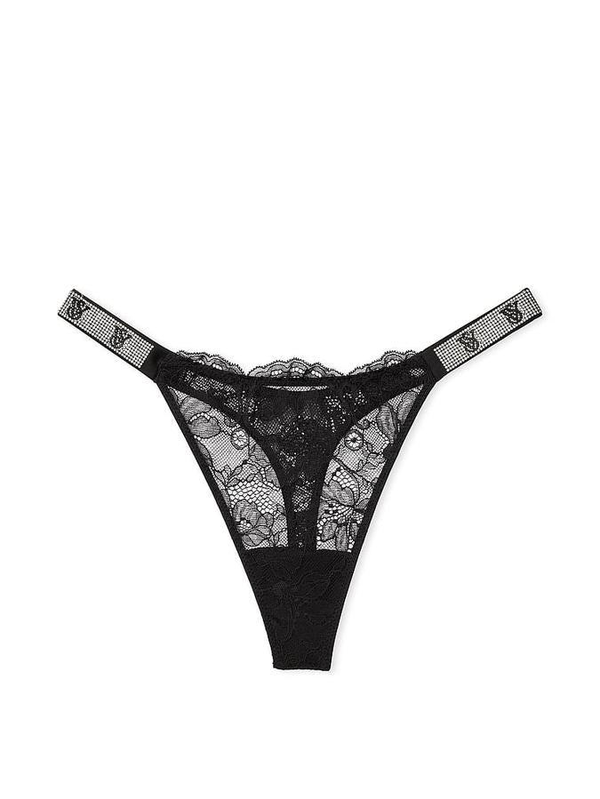 Victoria's Secret Shine Strap Lace Thong Panty - Image 2