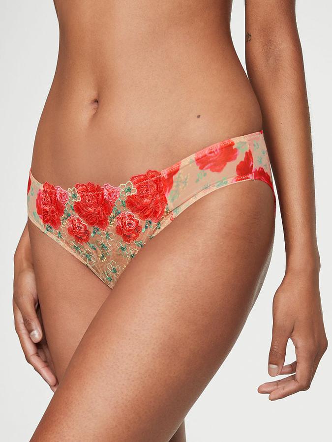 Victoria's Secret Floral Embroidery Cheekini Panty
