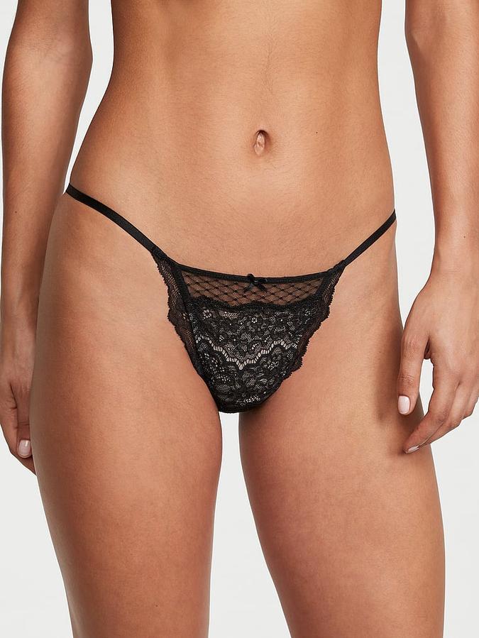 Victoria's Secret Lace & Mesh String Bikini Panty