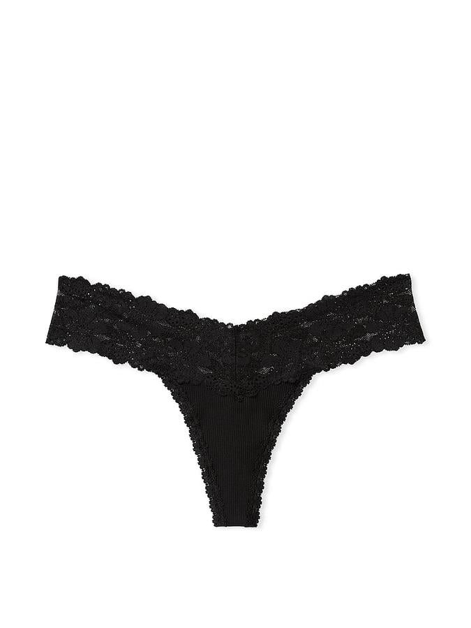 Victoria's Secret Wink Lace-Trim Thong Panty - Image 3