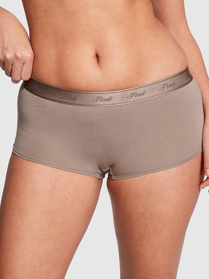 Victoria's Secret Logo Cotton Boyshort Panty