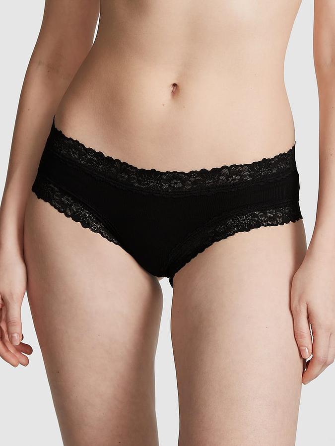 Victoria's Secret Wink Lace-Trim Cheeky Panty