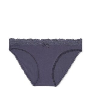 Victoria's Secret Stretch Cotton Lace-Waist Bikini Panty