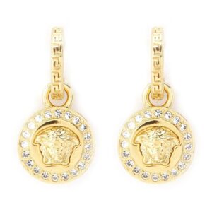Versace  Greca and Medusa drop earrings