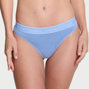 Victoria's Secret Logo Cotton Thong Panty