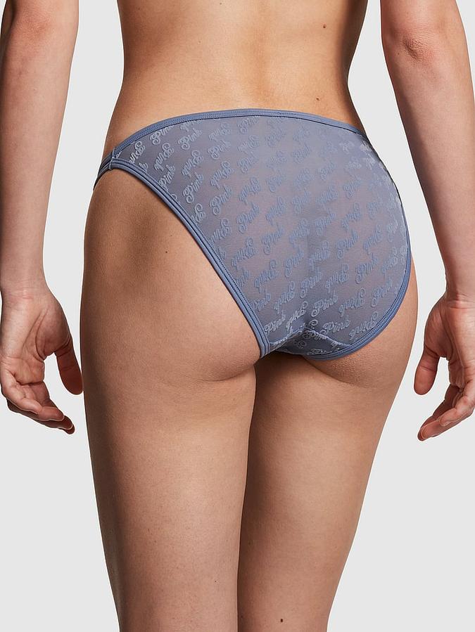 Victoria's Secret Logo Mesh Strappy Cheeky Panty - Image 2