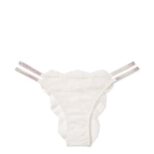 Victoria's Secret Double Shine Strap Lace Brazilian Panty