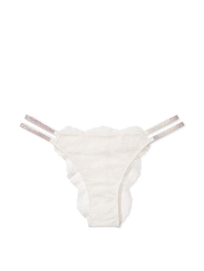 Victoria's Secret Double Shine Strap Lace Brazilian Panty