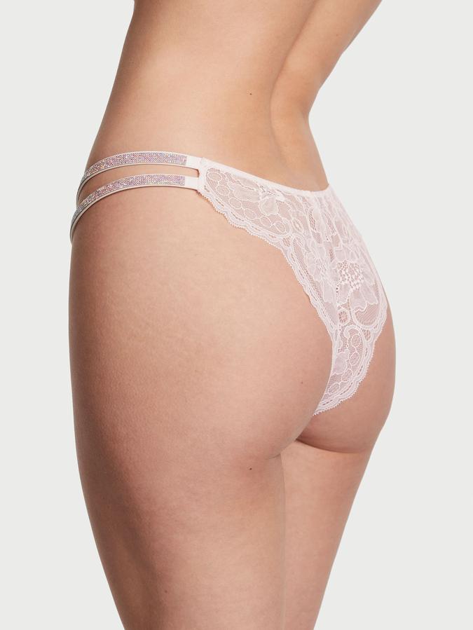 Victoria's Secret Double Shine Strap Lace Brazilian Panty - Image 2