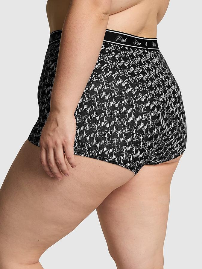 Victoria's Secret Logo Cotton High-Waist Boyshort Panty - Image 2