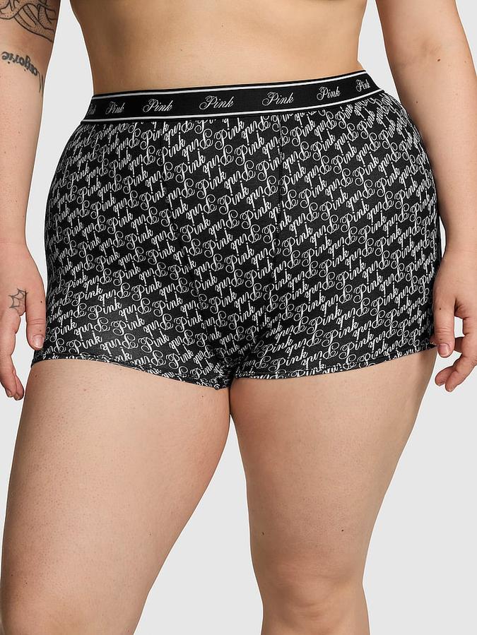 Victoria's Secret Logo Cotton High-Waist Boyshort Panty