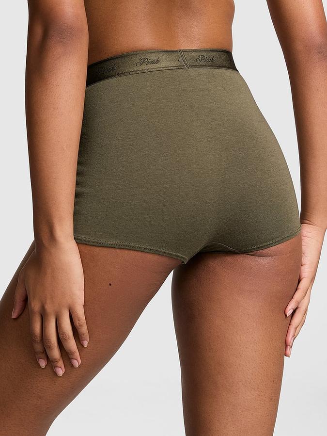 Victoria's Secret Logo Cotton High-Waist Boyshort Panty - Image 2