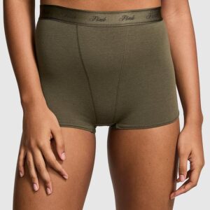 Victoria's Secret Logo Cotton High-Waist Boyshort Panty