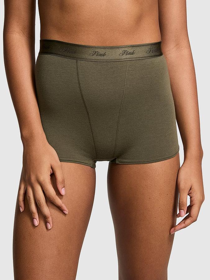 Victoria's Secret Logo Cotton High-Waist Boyshort Panty