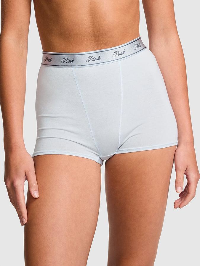 Victoria's Secret Logo Cotton High-Waist Boyshort Panty