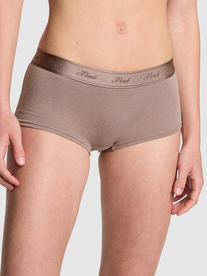 Victoria's Secret Logo Cotton Boyshort Panty