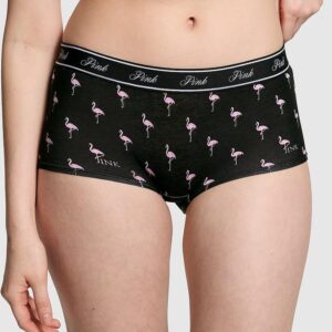 Victoria's Secret Logo Cotton Boyshort Panty