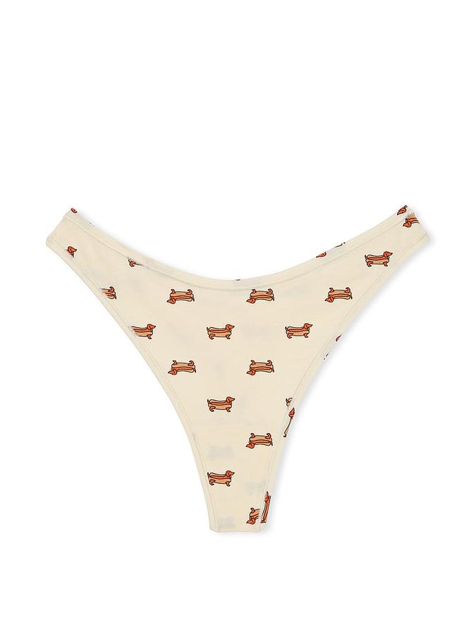 Victoria's Secret Cotton High-Leg Thong Panty - Image 2