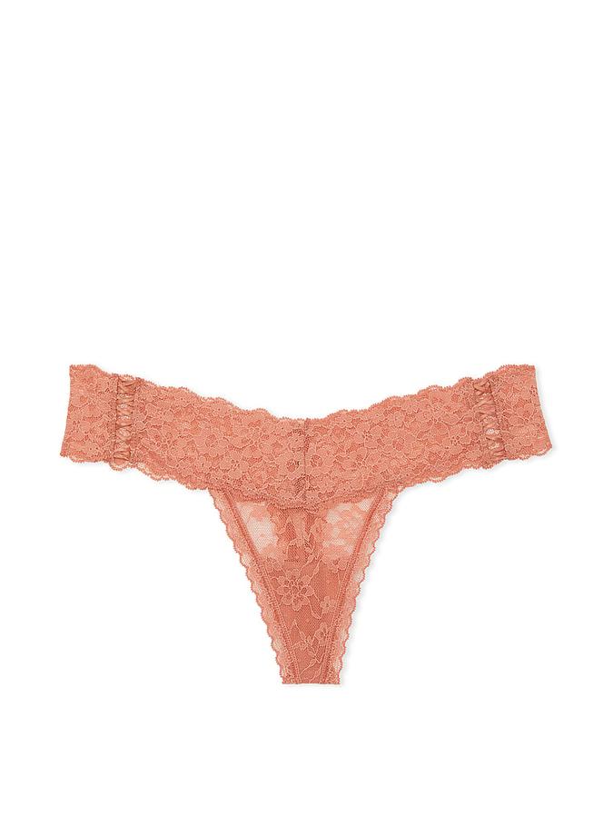Victoria's Secret Lace-Up Lace Thong Panty - Image 3