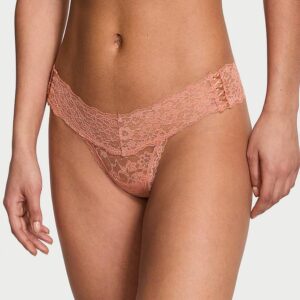 Victoria's Secret Lace-Up Lace Thong Panty