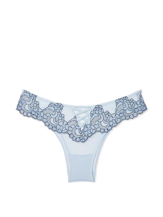 Victoria's Secret Boho Floral Embroidery Brazilian Panty - Image 3