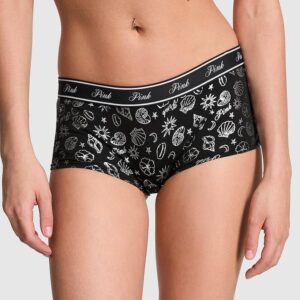 Victoria's Secret Logo Cotton Boyshort Panty