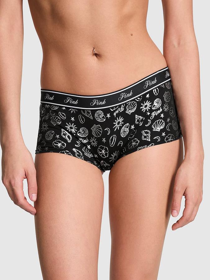 Victoria's Secret Logo Cotton Boyshort Panty