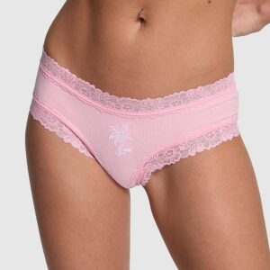 Victoria's Secret Wink Lace-Trim Cheeky Panty