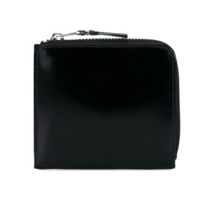 Comme Des Garçons Wallet glossy half-zip wallet