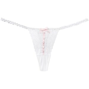 Folies By Renaud Antoinette floral embroidered thong