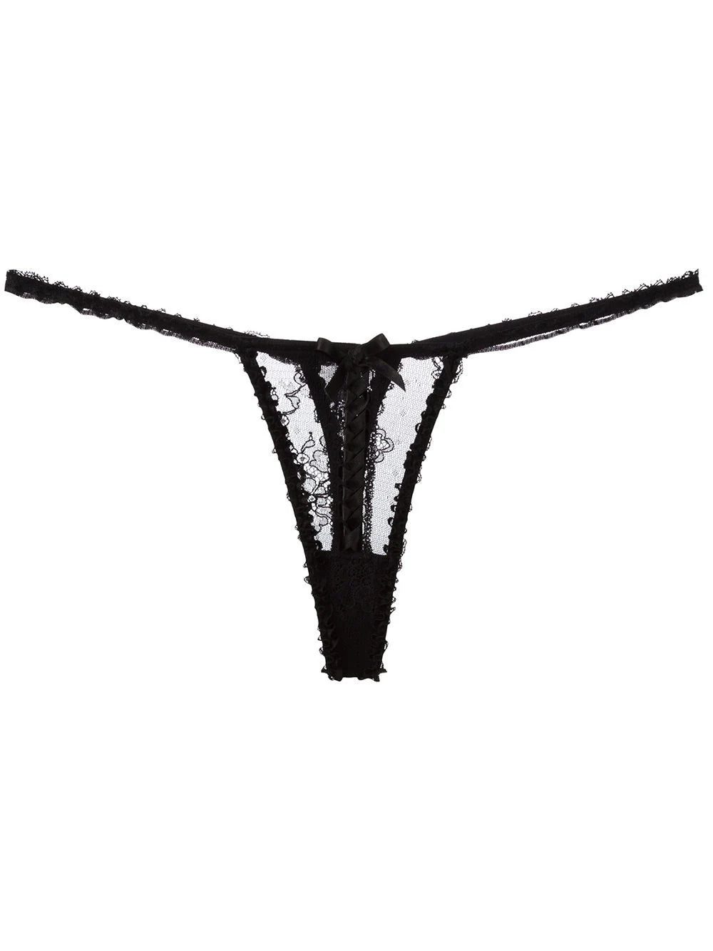 Folies By Renaud Carla braid detailed thong