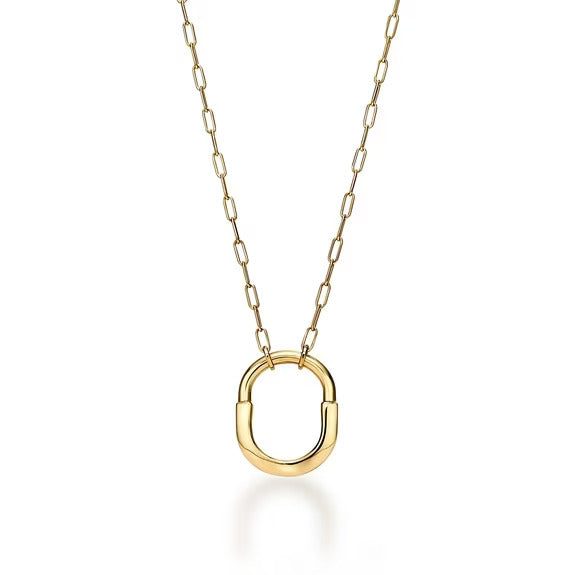 Tiffany Tiffany Lock Pendant in Yellow Gold, Medium