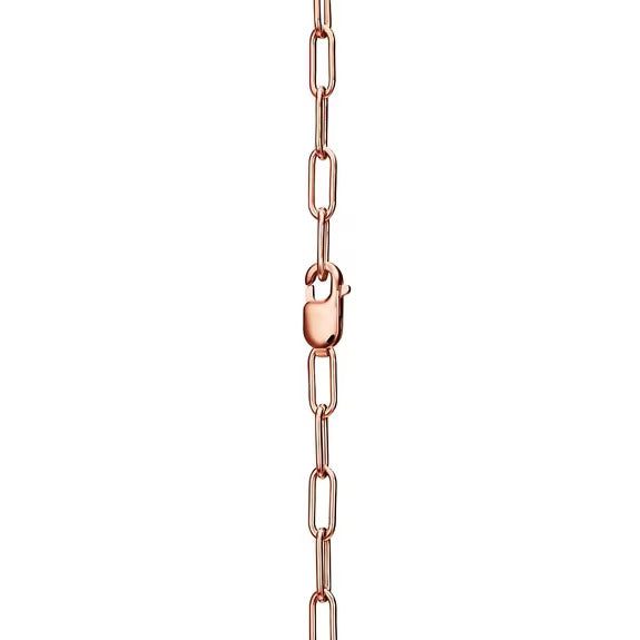 Tiffany Pendant in Rose Gold with Pavé Diamonds, Medium - Image 4