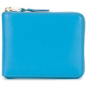 Comme Des Garçons Wallet Blue Leather Wallet