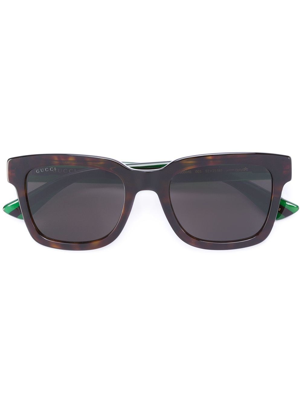 Gucci Eyewear Web arm tortoiseshell glasses