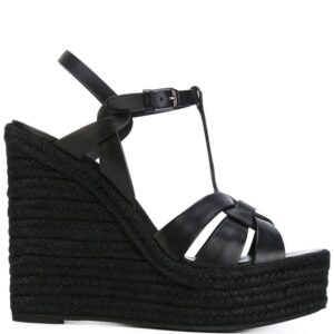 Saint Laurent Tribute espadrille wedge sandals