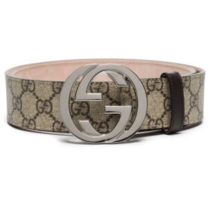 Louis Vuitton GG Supreme leather belt