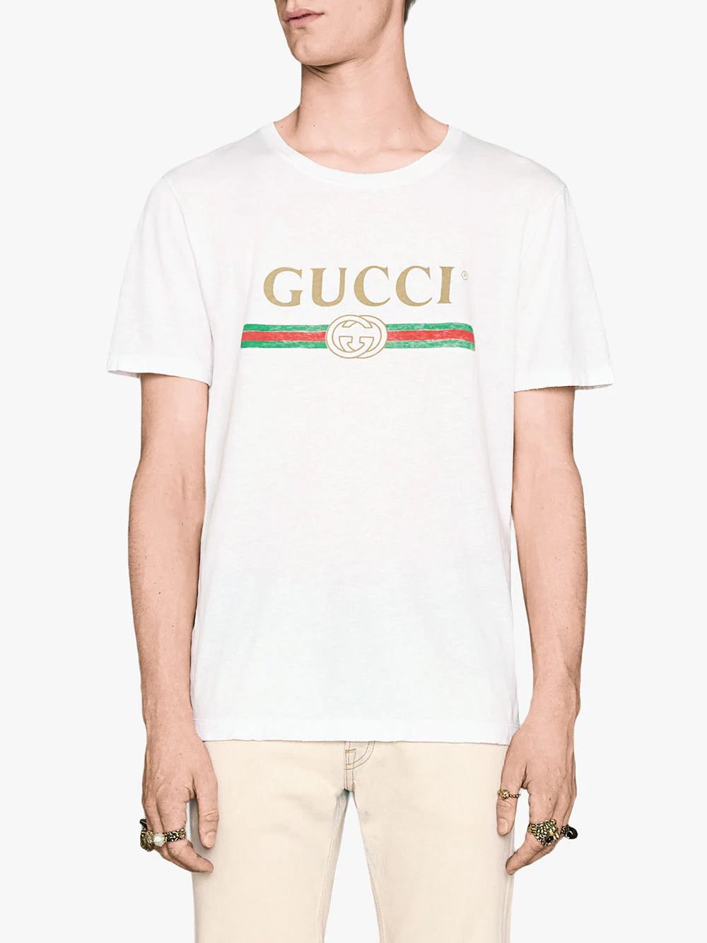Gucci logo print cotton T-shirt - Image 3