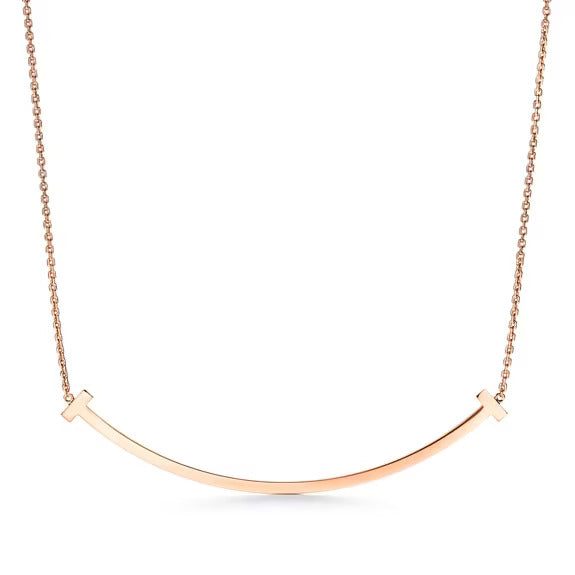 Tiffany Extra Large Smile Pendant in 18k Rose Gold